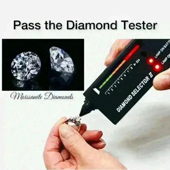 Moissanite 2 c.t.w Earrings GRA CERTIFIED - Picture 11 of 12